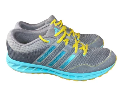 Womens Adidas Falcon Elite 2 Gray Blue Running Shoes Sneakers Size 9 Adiwear - Image 1 of 4