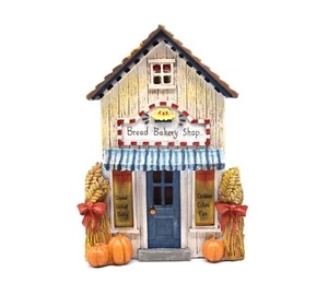 Pueblo de Navidad Iluminado Edificio Pan Panadería Otoño Calabazas - Imagen 1 de 4