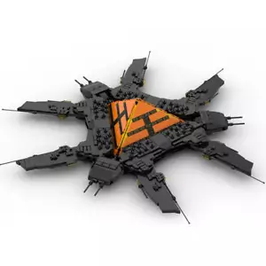 MOC-128807 Sci-fi Battleship Base 2175 Pieces for Aged 15 Years and Above - Picture 1 of 7