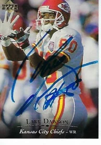 LAKE DAWSON FIRMATO 1995 PONTE SUPERIORE #55 - KANSAS CITY CHIEFS - Foto 1 di 1