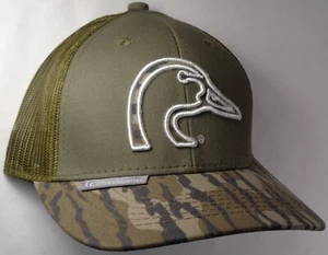 Mütze Cap Licensed Ducks Unlimited Mossy Oak Olive Green Mesh Jagd OC - Bild 1 von 2
