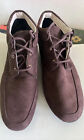 American Eagle Brown Textile Low Wedge Lace Up Boots Women Size 10