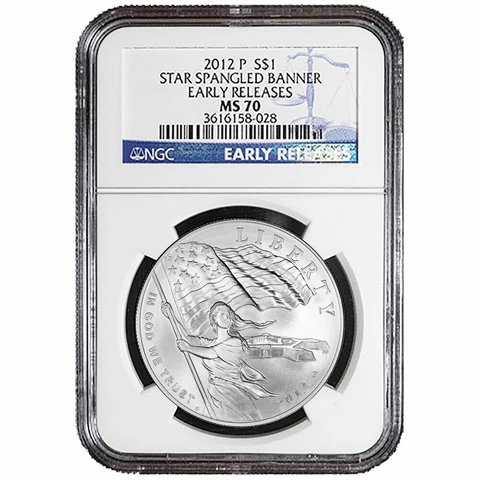 2012-P $1 Star-Spangled Banner Silver Dollar NGC MS70 Early Releases Cover