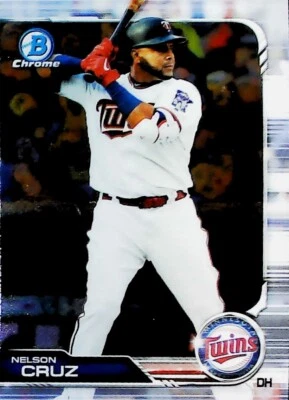 2019 Bowman Chrome #70 NELSON CRUZ MINNESOTA TWINS - Image 1 of 2