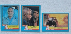 1983 Topps The A-Team 3 Trading Cards #11, #16 & #60 - Picture 1 of 5