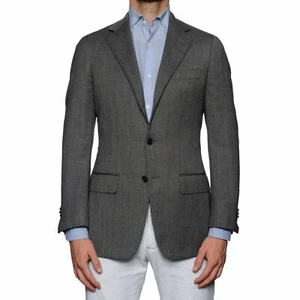 SARTORIA CASTANGIA Handmade Gray Wool Sport Coat Jacket EU 50 NEW US 40 - Picture 1 of 6