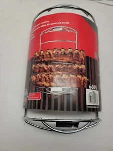 Weber Original RIB RACK Chrome Plated Steel Grill BBQ Roaster 6605 New - Picture 1 of 3