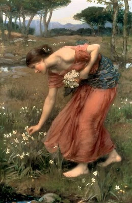 "Narciso 1912."     Quadro em tela com estampa de parede - Imagem 1 de 4