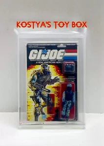 GI Joe SHOCKWAVE 1988 MOC AFA 75 Hasbro Vintage Factory Sealed Action Figure - Picture 1 of 6