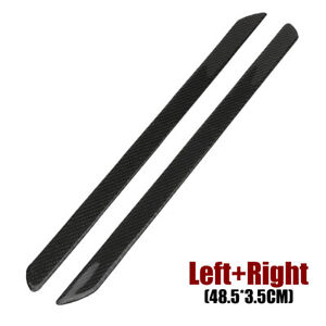 2*Car Carbon Fiber Door Sill Scuff Plate Cover Panel Step Protector Accessories