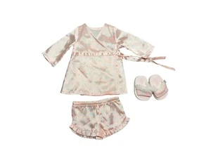 American Girl Satin Blumen Pyjama PJ Set (LESEN) - Bild 1 von 12