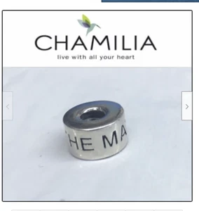 CHAMILIA "Be The Match" Bead Charm STERLING SILVER - Picture 1 of 1