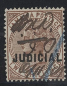 Jamaica Queen Victoria 2s chestnut judicial overprint stamp - Picture 1 of 1