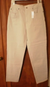 Women's Jones New York Beige Denim Stretch Jean - Size 8 - Picture 1 of 8