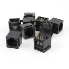 9 X Negro Rj45 De Red Lan Ethernet 8P8c Modular Pcb Conector Jacks