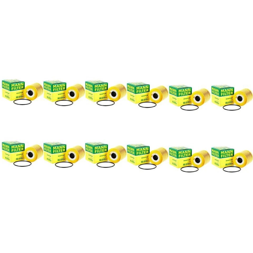 Juego de 12 filtros de aceite de motor Mann para Volvo C70 S40 S60 S70 S80 V40 V70 XC90 Foto 1 de 1