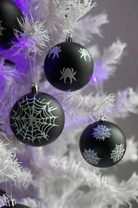 Killstar Gothic Goth Christbaumschmuck Weihnachtskugeln 12er Set - Venom Baubles - Bild 1 von 2