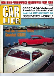 1964 Chevrolet Chevelle, El Camino, Dodge 426, Rambler Vintage Car Life Magazin - Bild 1 von 3