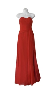 B0 NWT JJS HOUSE Red Wedding And Special Occasion Formal Maxi Dress Size US 14 - Picture 1 of 7