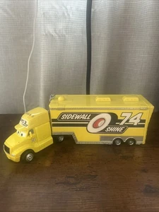 Disney Pixar Cars Sidewall O' Shine Team Hauler Truck Trailer Toy Car - Picture 1 of 8