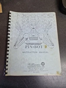 William's PINBOT flipper manuale istruzioni COPIA - usato - Foto 1 di 4