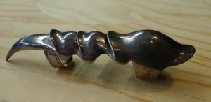 Sterling Silber Gelenk Panzer Kralle Ring 48 Gramm - Bild 1 von 18