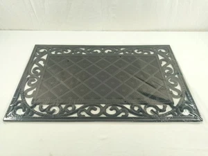 Fußabtreter Fußmatte Schmutzfangmatte 100% Gummi Schwarz für innen und außen - Bild 1 von 3