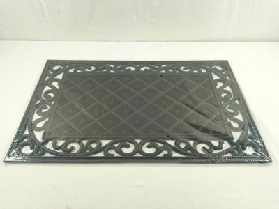 Fußabtreter Fußmatte Schmutzfangmatte 100% Gummi Schwarz für innen und außen - Bild 1 von 3