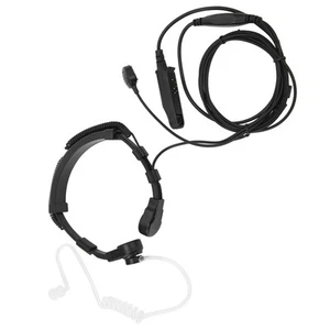Gorge Ecouteur Air Tube Acoustique Gorge Vibration PTT Mic Headset - Zdjęcie 1 z 12