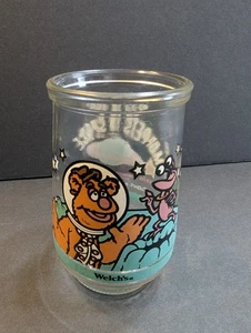 Bicchiere da bere vintage 1998 Welch’s Jelly Jar Muppets in Space Fozzie Bear  - Foto 1 di 9