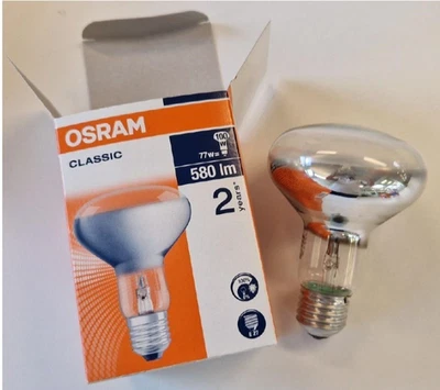 QUASI ESAURITO Osram CONCENTRA Reflektor E27 77W 230V REFLEKTORLAMPE R80 Dimmer - Immagine 1 di 4