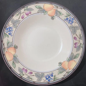 Mikasa CAC29 Garden Harvest Intaglio Fruits Soup Bowl Beige - Picture 1 of 3