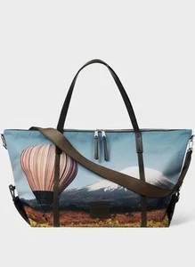 Borsone nuovo con etichette $800 Paul Smith multistripe montaggio mongolfiera Fuji Holdall - Foto 1 di 14
