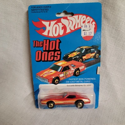 Vintage Hot Wheels "The Hot Ones" Corvette Stingray #9241 - 1981 Mattel, Novo - Imagem 1 de 4