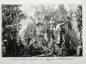 Eau-forte de Giovanni Battista PIRANESI Roma - Picture 1 of 4
