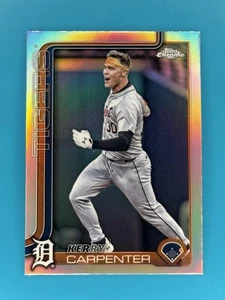 2025 Topps Chrome #299 Kerry Carpenter Refractor Detroit Tigers - Picture 1 of 2
