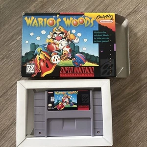Wario's Woods (Super Nintendo Entertainment System, 1994) SNES Game  w/Box - Picture 1 of 10