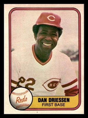 Dan Driessen 1981 Fleer #205 Cincinnati Reds Near Mint NM - Image 1 of 2