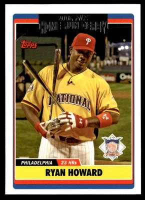 2006 Topps Updates & Highlights #UH283 Ryan Howard Phillies Home Run Derby - Image 1 of 2