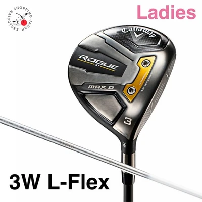 Callaway ROGUE ST MAX D Fairway Wood Ladies 3W L-Flex ELDIO 40 Graphite Shaft - Image 1 of 4