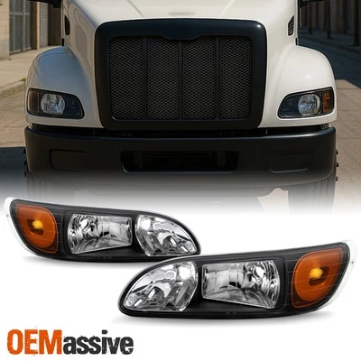 Faros negros Fit 2005-2015 Peterbilt 325 384 386 330 335 337 340 348 382 Foto 1 de 4