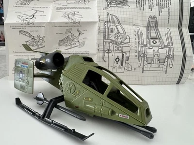 Gi Joe Serie 3 Sky Hawk 1984 vehículo 100 % completo hermoso pero aterrizaje roto Foto 1 de 4