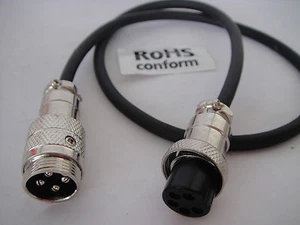 Vintage Cb Radio 4 pin Cobra - 5 pin Cobra Microphone Adapter Cable 50cm - Bild 1 von 6