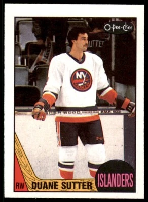 1987-88 O-PEE-CHEE DUANE SUTTER . NEW YORK ISLANDERS #43 - Image 1 of 2
