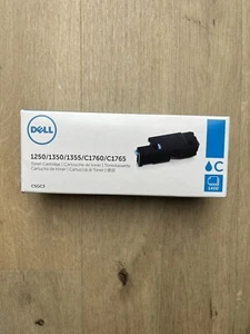 Genuine Dell 810WH Cyan Toner Printer 1250 1350 C1765 High Capacity - Photo 1/1