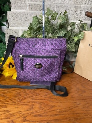 BOLSO BANDOLERA DE HOMBRO COACH GETAWAY ESTAMPADO DE SERPIENTE 77481 EMBALABLE Foto 1 de 4