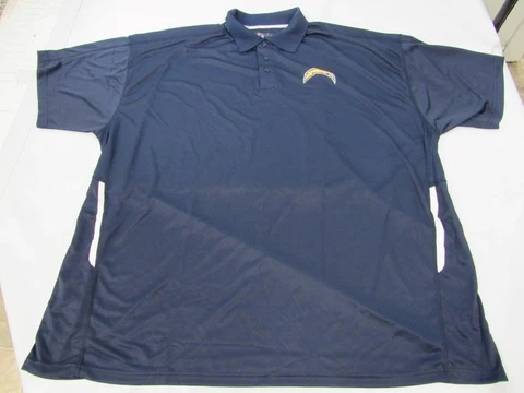 New Los Angeles Chargers Mens Sizes 2XL-Tall - 5XL Majestic Blue Polo $55 Cover