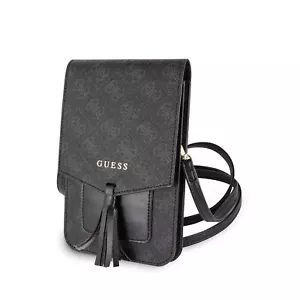 Guess 4G Universal Wallet Phone Bag With Strap Black - GUWBSQGBK - Picture 1 of 4
