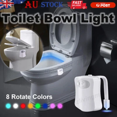 Toilet Night Lights LED Bowl Night Lights with Motion Sensor Activated Detection - image 1 of 4