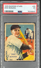 1935 Diamond Stars baseball card # 65  "Zeke"  Bonura PSA 1